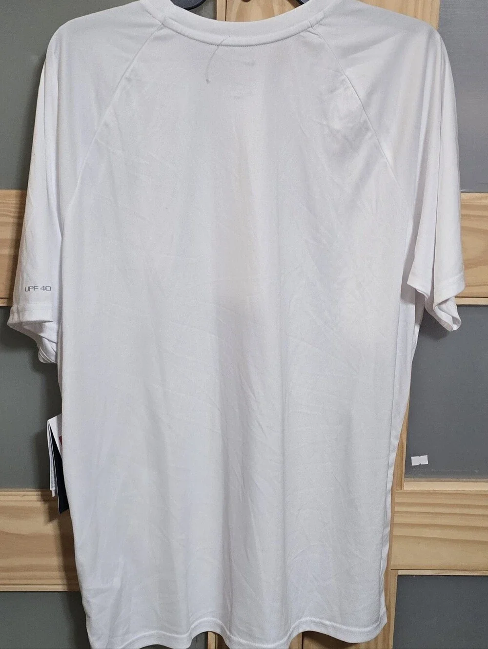 Nike White Dri-FIT Swim Polo Shirt with Black Swoosh